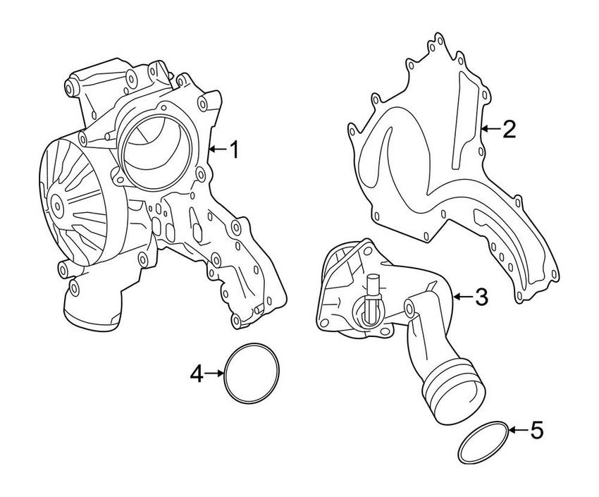 Mercedes Engine Coolant Thermostat 2782000815